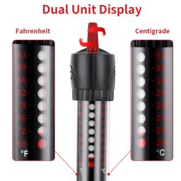 Aquecedor Submersível Tanque De Peixes De Aquário, Temperatura Ajustável, Termostato, Aquecedor Rod, UE, EUA Plug, 110V-220V, 25W, 50W - Image 5