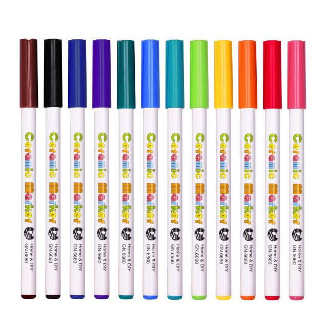 Kit Criativo de Pintura Rupestre para Crianças com 12 Cores de Canetas em Pedra e Madeira para Artesanato DIY