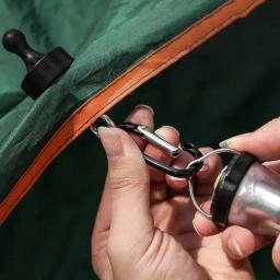 Gancho magnético de acampamento forte sucção separável multifuncional ao ar livre tenda dossel mosquetão ímã cabide acessórios acampamento - Image 3