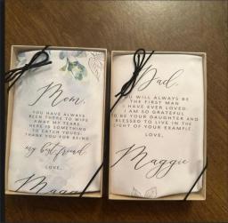 Presente para mãe da noiva, presente de casamento para pai da noiva, lenço personalizado para pais, presente de agradecimento da noiva - Image 6