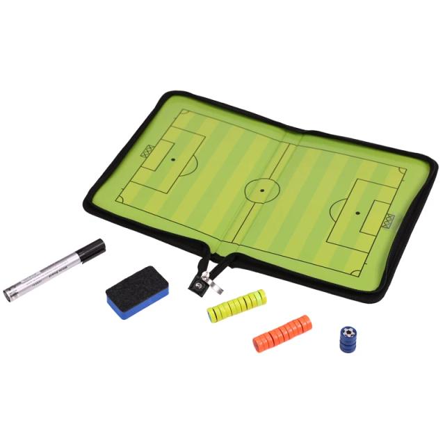 Quadro Tático de Futebol com Zipper Magnético e Dobra Dupla para Treinadores e Equipamentos de Areia