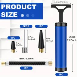 Bomba de bola multifuncional portátil com agulha e bocal, Inflator para futebol, basquete, voleibol, natação, 1 pc - Image 2