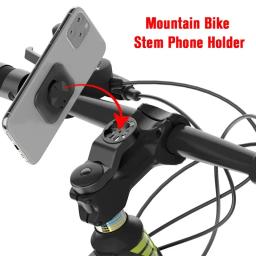 Suporte do telefone para computador de bicicleta, bicicleta Stem Top Cap, GPS Speedometer Mount Bracket, Acessórios de ciclismo, Base para Garmin - Image 1