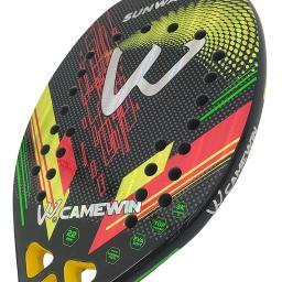 A nova raquete de tênis de praia 3k profissional completa fibra de carbono superfície áspera entregar saco protetor sweatband cuidados com os pulso camewin - Image 3