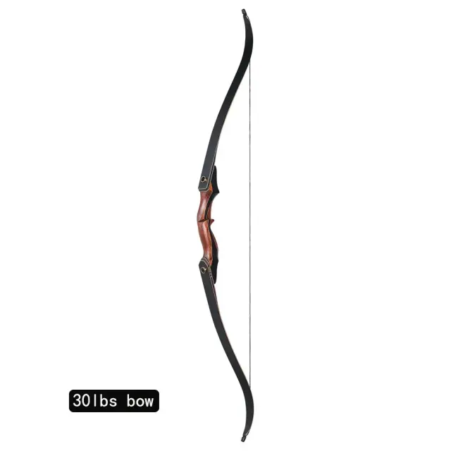 Arco Recurvo Take-Down para Adultos - Prática de Tiro ao Ar Livre, Ajustável de 30 a 50 lbs, 60"