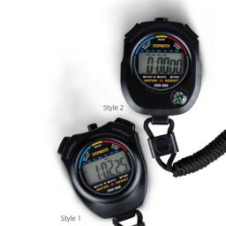 Handheld bolso cronômetro, Professional Digital Sport cronômetro, LCD temporizador Stop Watch, cronômetro - Image 5