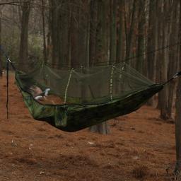 Portátil 210 Nylon Camping Hammock, Mosquiteira ao ar livre, 260*140cm, alta qualidade, atacado - Image 4