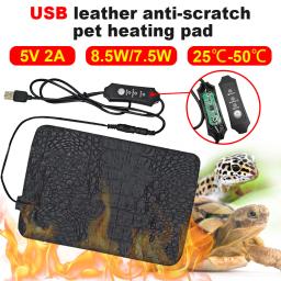Almofada de aquecimento para animais de estimação, terrário, réptil, cobertor elétrico usb, aquecedor, 3 engrenagens, controlador de temperatura ajustável, incubadora - Image 1