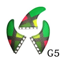 BiLong-Fins Surfboard Fins Set, Fiberglass Honeycomb com colcha de carbono, Surf Wakeboard Thruster, Tri-Fin, Tamanho G5 - Image 6