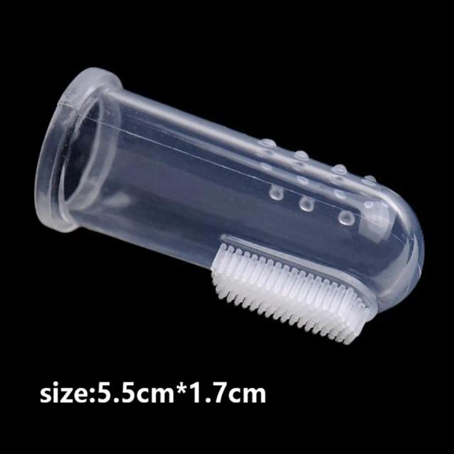 Escova de Dentes Pet para Cães e Gatos - Conjunto com Escova Macia para Limpeza e Cuidados Orais Rápidos