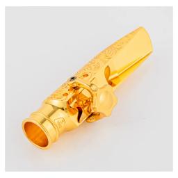 Saxofone Metal Boquilha com chapeamento de ouro, Sax Boca Pieces, Tenor Profissional, Soprano e Saxofone Alto Acessórios, alta qualidade, novo produto - Image 3