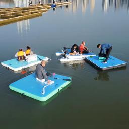 Plataforma flutuante inflável de água Solarmarine, barcos de pesca, barco inflável espessante, tapete mágico, iate, segurança Luya - Image 6