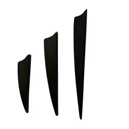 Plástico Shiled Seta Penas para Tiro com Arco, Borracha Fletches, Pena, DIY, 2 ", 3", 4 ", 50Pcs - Image 3