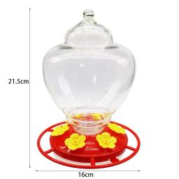 Ao ar livre pendurado hummingbird alimentador destacável à prova de vazamento pássaro alimentador recipiente comida para jardim quintal decoração - Image 6