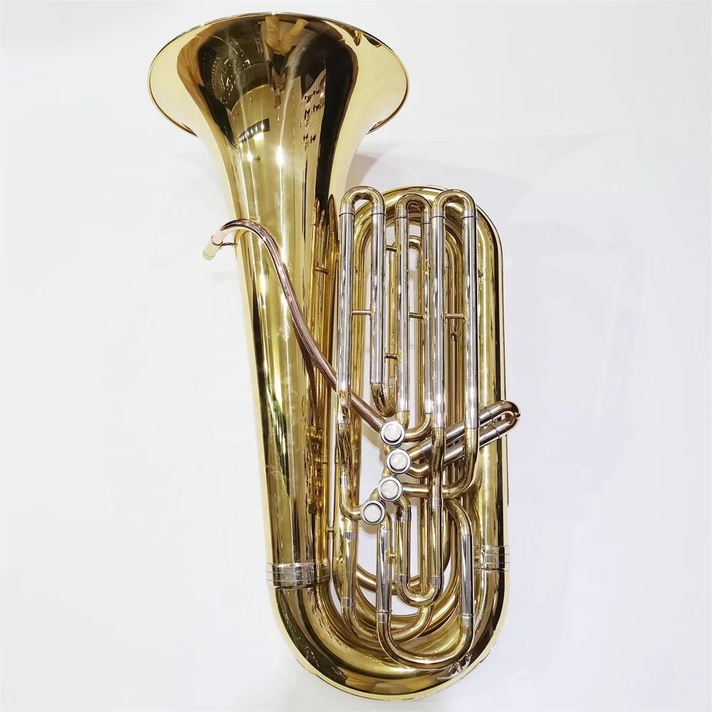 Latão instrumento Top ação válvulas, Tuba BB profissional, 4 - Image 1