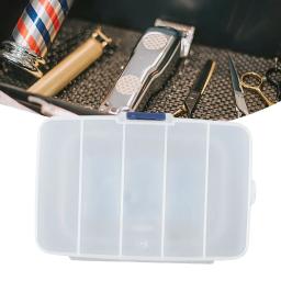 1pc parafusos de ferramenta de plástico caixa de armazenamento ic 14.3*9*3.5 cm artesanato organizador pequena parte recipiente caso 5-grade caixa de ferramentas transparente - Image 2