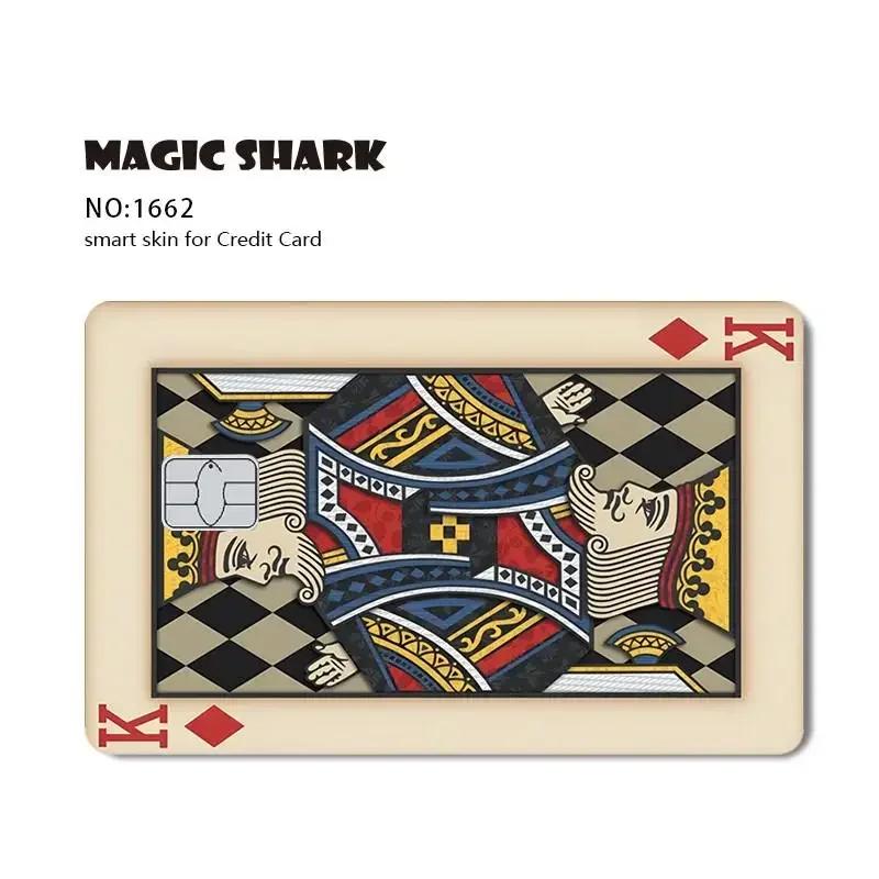 Magic Shark Dragon Ball PVC Sticker Film, One Piece Poker Anmie Skin Cover para cartão de crédito, cartão bancário de débito Frente - Image 1