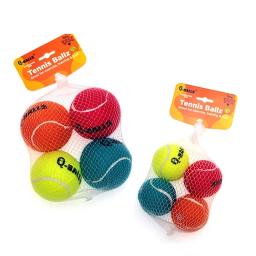 Bolas de borracha natural de paredes grossas para cães, Conjunto de brinquedos para cães, Tênis interativo, Bolas insufláveis para treinamento, Pacote 4 - Image 1