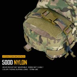 MOLLE Mini saco de hidratação para fãs táticos, painel traseiro de água, bolso de bexiga, colete tático, porta-pratos Airsoft - Image 5