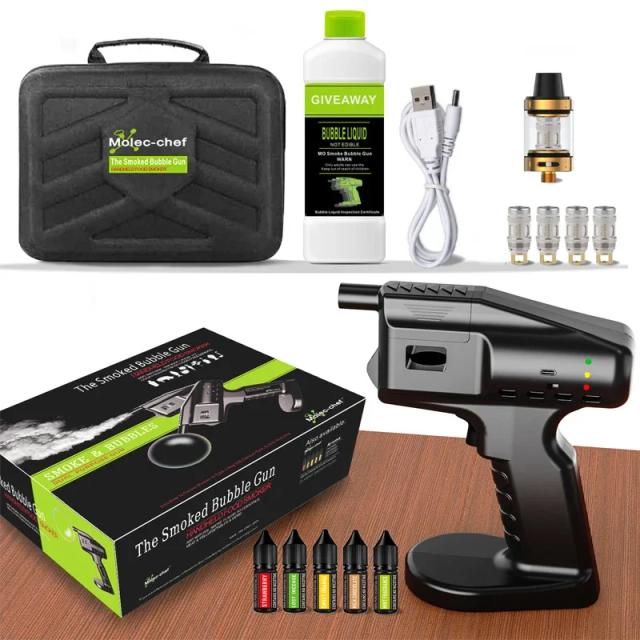 Kit Portátil de Pulverizador de Bolha Molecular para Cocktails e Fumaça - Ideal para Bar, Cozinha e Festas