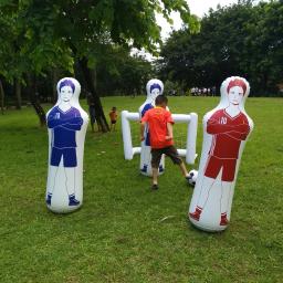 Inflável Football Training Goal Keeper para crianças e adultos, PVC Soccer Dummy Goalkeeper, Tumbler Wall Kick Defender, 160cm - Image 2
