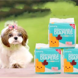 Fraldas descartáveis para cães, fraldas à prova de vazamento, super absorção, calças fisiológicas para cachorro, pet feminino, 10 pçs/saco - Image 2