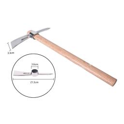 Picareta de aço inoxidável portátil multiuso resistente jardinagem mattock para subir capina ao ar livre escavação acampamento - Image 6