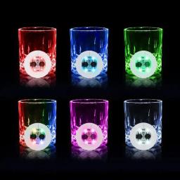LED Light Up Coasters Adesivo, Atmosfera Adereços, Garrafa de vinho Adesivos Luzes, Boate Light, Festa da Cerveja, Glow Glass Coaster - Image 1