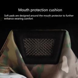 Cavaleiro capacete elástico para proteção bucal, respirável, apto para diferentes formas diferentes - Image 4