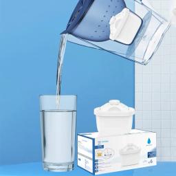 Cartucho De Filtro De Água De Carvão Ativado, Filtros De Jarro Para Água Potável, Remove O Cloro De Fluoreto, Purificação De Água - Image 4