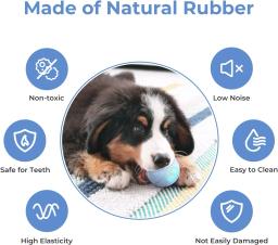 ATUBAN-Bola de brinquedo interativa inteligente do cão, movimento automático saltando bola rolante, borracha natural durável para cães pequenos e médios - Image 4