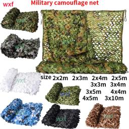 Rede de camuflagem militar para jardim, uniforme militar, caça e barraca de carro, branco, azul, verde, preto, bege - Image 1