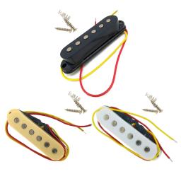 Strat estilo guitarra elétrica pickup Kit, Single Coil Pickup, carregado, Highout, substituição ajuste para guitarra de 6 cordas - Image 1