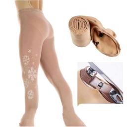 Strass figura patinação calças pérola patinação no gelo roupas de patinação de esqui meias de esqui profissional sapato-coberto meias ginástica meia-calça - Image 1