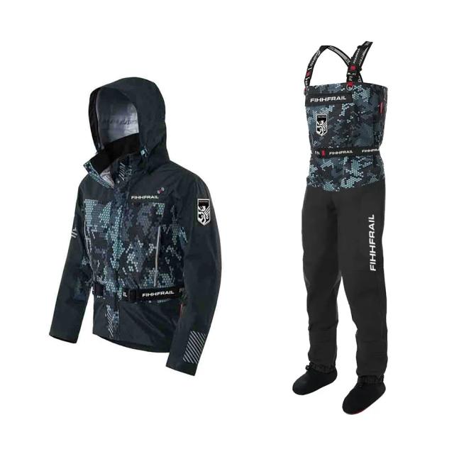 Jaqueta Corta-Vento e Roupas Wader para Homens: Terno Impermeável e Respirável para Caça e Equitação na Primavera e Inverno