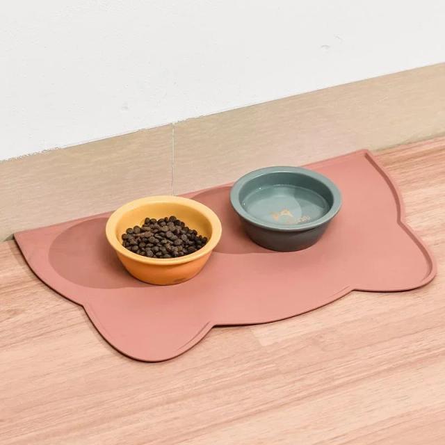Tapete Antiderrapante Impermeável para Cães e Gatos - Esteira Lavável e à Prova de Derramamento para Alimentação Pets