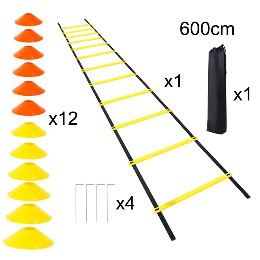 Equipamento De Treinamento De Futebol Flexibilidade Agilidade Escada Cone Set Futebol Velocidade Paraquedas Exerciser Esporte Obstáculos Acessórios - Image 1