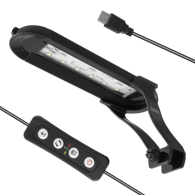 Iluminação LED Impermeável para Aquário com Controle Remoto, Brilho Ajustável, 14 Cores e 3 Temporizadores