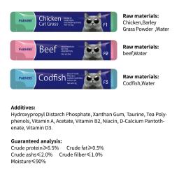 Snack de gato para gatos adultos e gatinhos, nutritivo, delicioso, aliviar lágrima, três sabores, treinamento recompensa, tratar vara, Pet Snack - Image 3