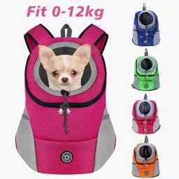 Novo Dog Pet Backpack Carrier Travel Bag Front Pack Respirável Ajustável com Segurança Tiras Reflexivas para Caminhadas Gatos Ao Ar Livre - Image 1