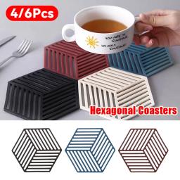 4/6 pçs silicone prato de secagem esteira multifuncional resistente ao calor utensílios de mesa máquina de lavar louça pia para acessórios de cozinha montanha-russa - Image 1