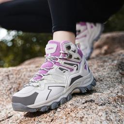 Sapatos de escalada respiráveis para mulheres e homens, Botas ao ar livre, Botas de caminhada unissex, impermeável, ao ar livre, 2024 - Image 4