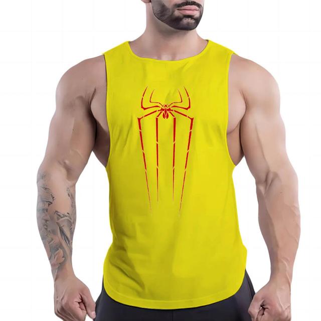 Camisa Masculina Sem Mangas Respirável de Secagem Rápida com Estampa Y2K para Basquete e Lazer no Verão
