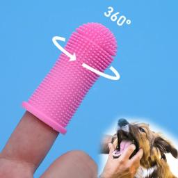 Escova de dentes de silicone para animais de estimação Escova de dentes para cães Escova de dentes para gatos para cachorros pequenos e grandes - Image 2