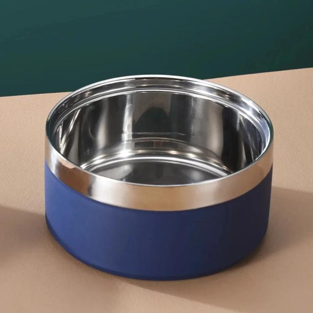 Alimentador Personalizado de Aço Inoxidável para Cães com Tigela de Comida e Água com Nome Exclusivo