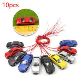 10 peças modelo de trem de carro em miniatura iluminado 1:87 ~ 1:100 h0 para jardim/ferrovia/ferrovia/layout de trem/brinquedo diy - Image 4