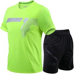 2 pçs/set treino masculino ginásio de fitness badminton esportes terno roupas correndo jogging esporte wear exercício conjunto treino - Image 3