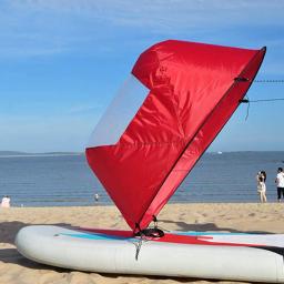 Compacto e portátil Paddle Board Sail, kit de caiaque Wind Sail, apto para surf em lagos oceânicos - Image 2
