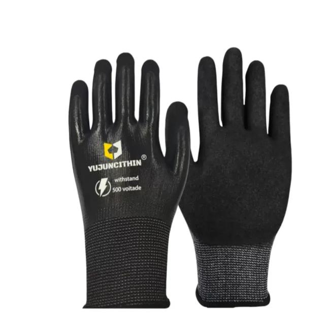 ArmorToe Luvas Isoladas 500V Borracha Flexível GB Eletricista Segurança no Trabalho