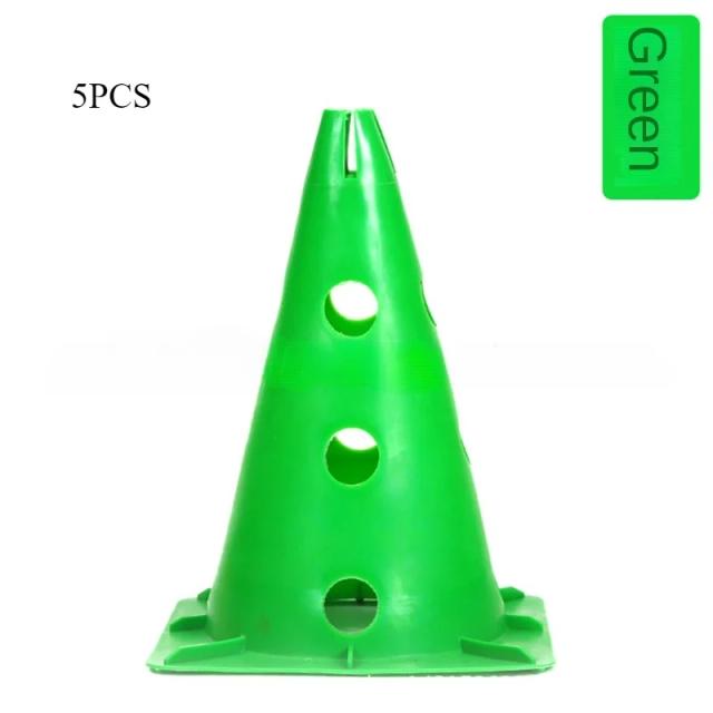 Cones de Tráfego Esportivos 30cm para Futebol e Basquete - Pacote com 5 Peças para Atividades ao Ar Livre e Eventos